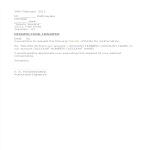 Fund Transfer Confirmation Letter gratis en premium templates