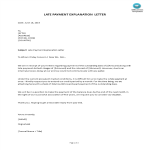 Late Payment Explanation Letter gratis en premium templates