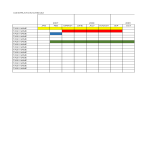 Vorschaubild der VorlageConstruction schedule spreadsheet in Excel