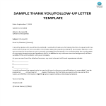 template topic preview image Follow Up Letter For Business