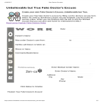 Fake Doctor Note For Work gratis en premium templates