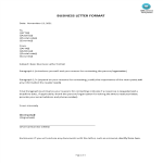 Business Letter Form Format gratis en premium templates