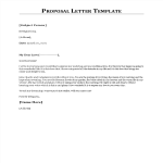 Proposal Letter Template gratis en premium templates