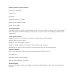 Banking Sales Manager or Executive Resume sample gratis en premium templates