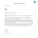 template topic preview image Maternity Leave Application Letter Sample