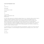 Heartfelt Job Resignation Letter gratis en premium templates