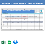 Work Hours Calculator gratis en premium templates
