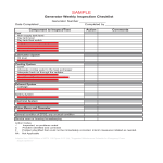 Weekly Inspection Checklist gratis en premium templates