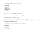 Medical Technologist Resignation Letter gratis en premium templates