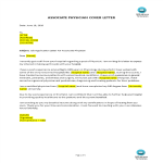 Job Application Letter For Associate Physician gratis en premium templates