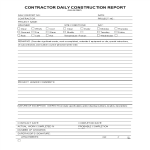 Contractor Daily Construction Report gratis en premium templates
