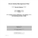 template topic preview image Event Safety Management Plan Word template