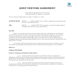 Joint Venture Agreement Property Ownership gratis en premium templates