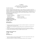 template topic preview image Assistant Restaurant Manager Resume