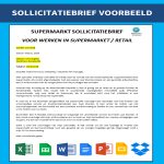 Sollicitatiebrief Supermarkt gratis en premium templates