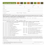 Client Intake Form gratis en premium templates