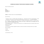 Complain About Receiving Damaged Goods gratis en premium templates