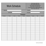 Scheduling For Work gratis en premium templates