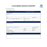 template topic preview image Customer Service Report Template