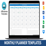 template preview imageMonthly Planner Template