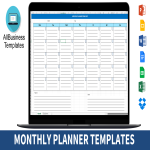 Vorschaubild der VorlageMonthly Planner Template