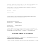 image Durable General Power Of Attorney Form