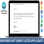 Candidate Rejection Email gratis en premium templates