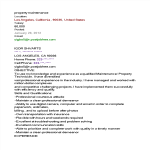 template topic preview image Property Maintenance Resume