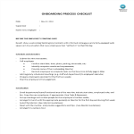 template preview imageOnboarding Procedure Checklist Template