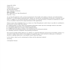 Job Application Letter for Spa Receptionist gratis en premium templates