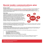 Social Media Communications Plan gratis en premium templates