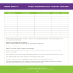 Project Implementation Timeline gratis en premium templates