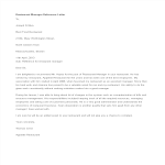 Restaurant Manager Reference Letter template gratis en premium templates