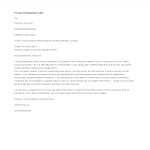 Formal Proposal Rejection Letter gratis en premium templates