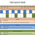 Project Approval Calendar gratis en premium templates