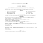 template topic preview image Staff Accountant Resume Sample