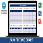 Newborn Feeding Chart gratis en premium templates