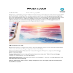 Water Color gratis en premium templates