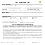 Case Management Client Intake Form gratis en premium templates