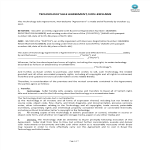 image Technology Sale Agreement, Non-Exclusive