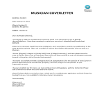 Music Industry Cover Letter gratis en premium templates