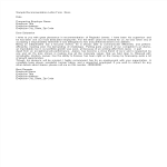 template topic preview image Sample Recommendation Letter From Boss