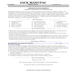 Resume for Production Manager gratis en premium templates