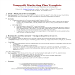 Non Profit Marketing Plan gratis en premium templates