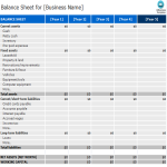 Blank Balance Sheet Excel Template gratis en premium templates