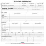 Lease Rental Application Form gratis en premium templates