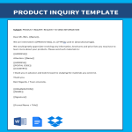 Letter of Inquiry gratis en premium templates