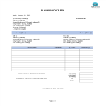 Blank Invoice gratis en premium templates