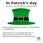 St Patricks Day Poster gratis en premium templates