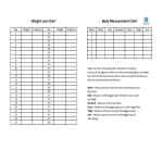 Weight Loss Measurement Chart gratis en premium templates